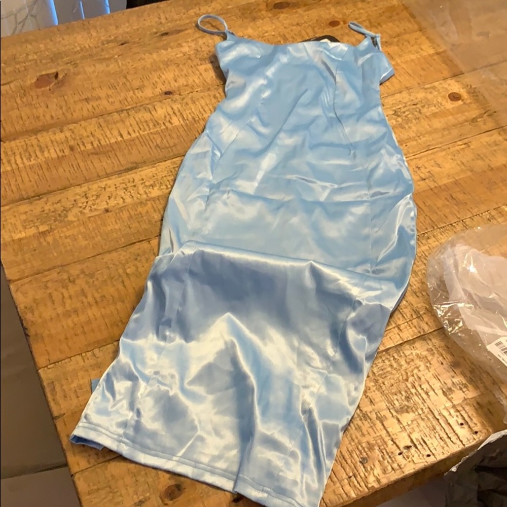 Satin midi dress